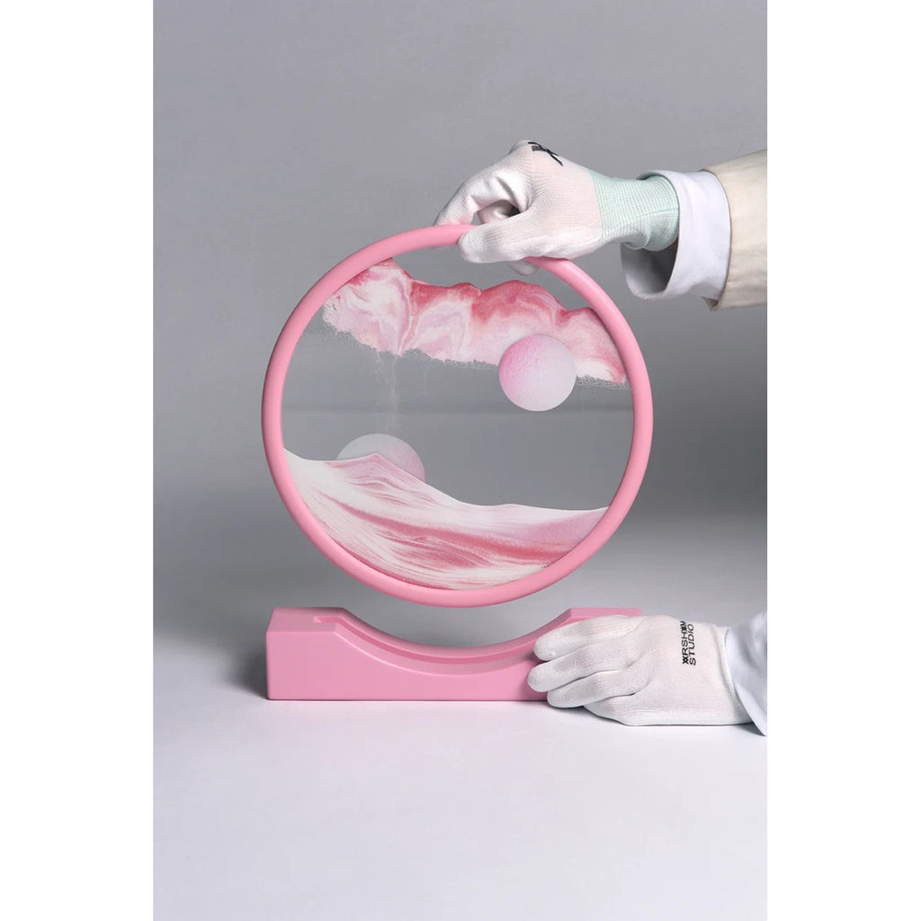 Detail of Daniel Arsham, Pink Sand Circle