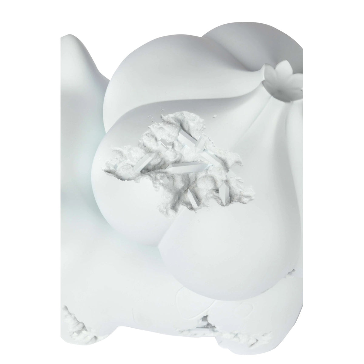 Detail of Daniel Arsham, Crystalized Bulbasaur