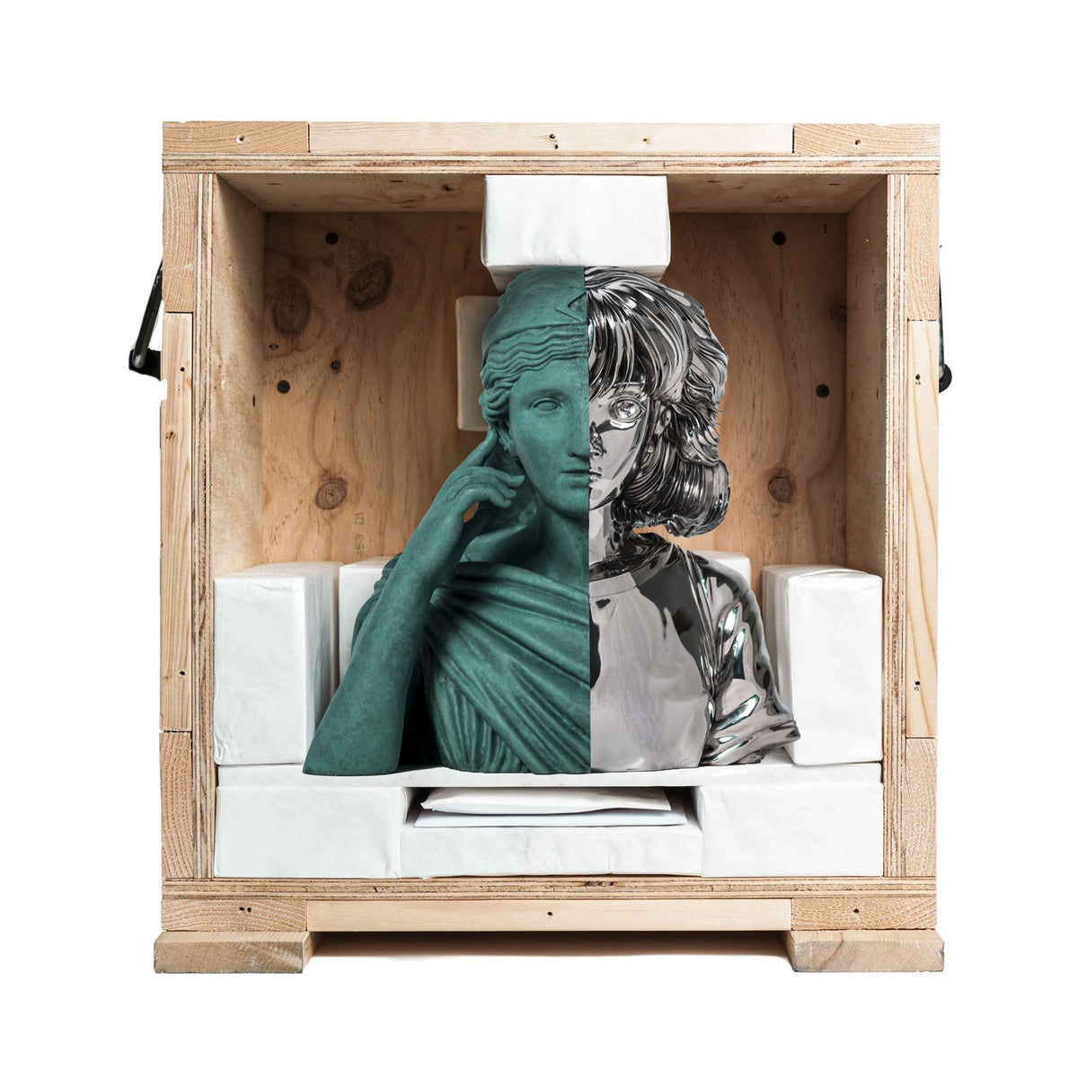 Detail of Daniel Arsham, Split Bust