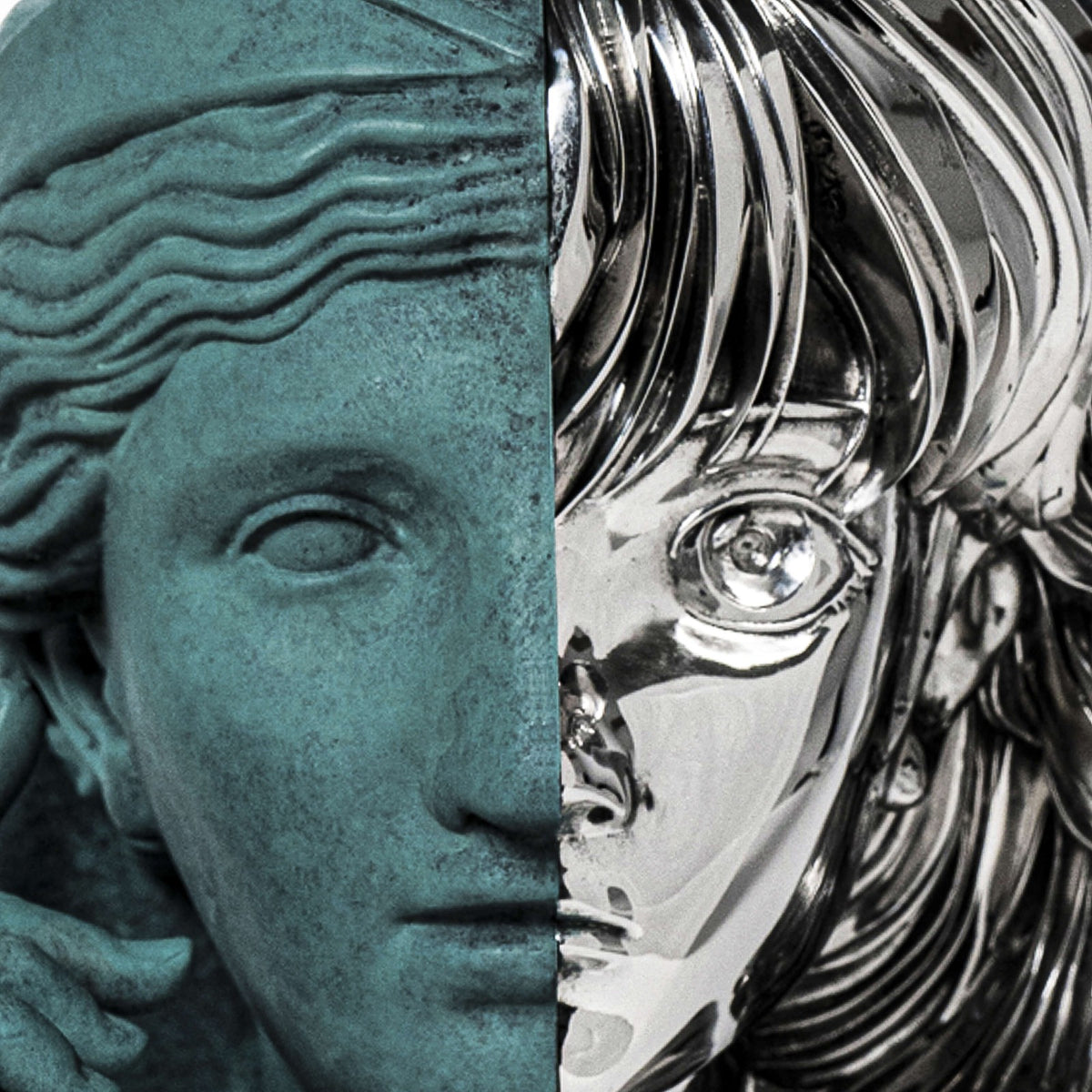 Detail of Daniel Arsham, Split Bust