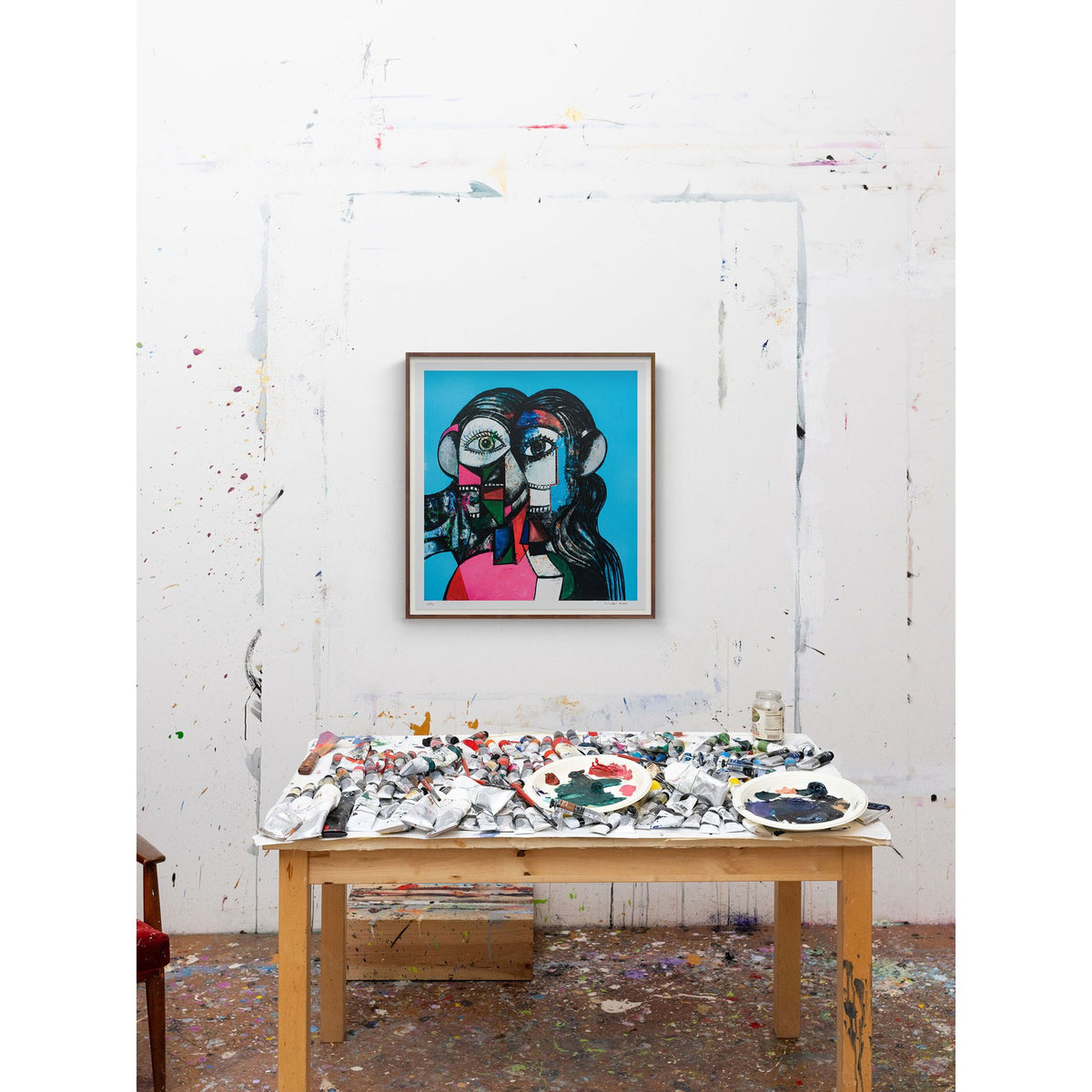 Detail of George Condo, Prismatic Head Composition