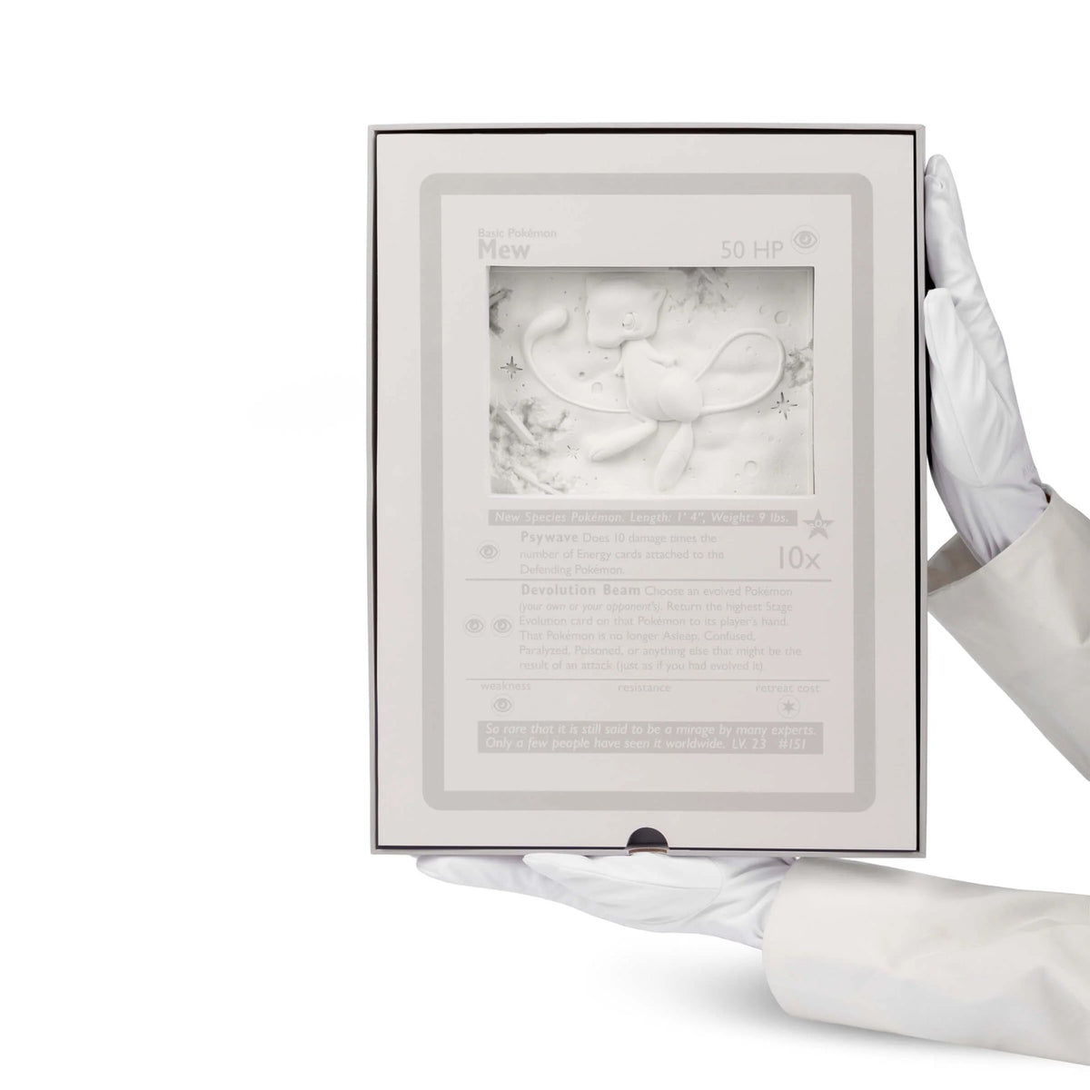 Detail of Daniel Arsham, White Crystalized Mew Card