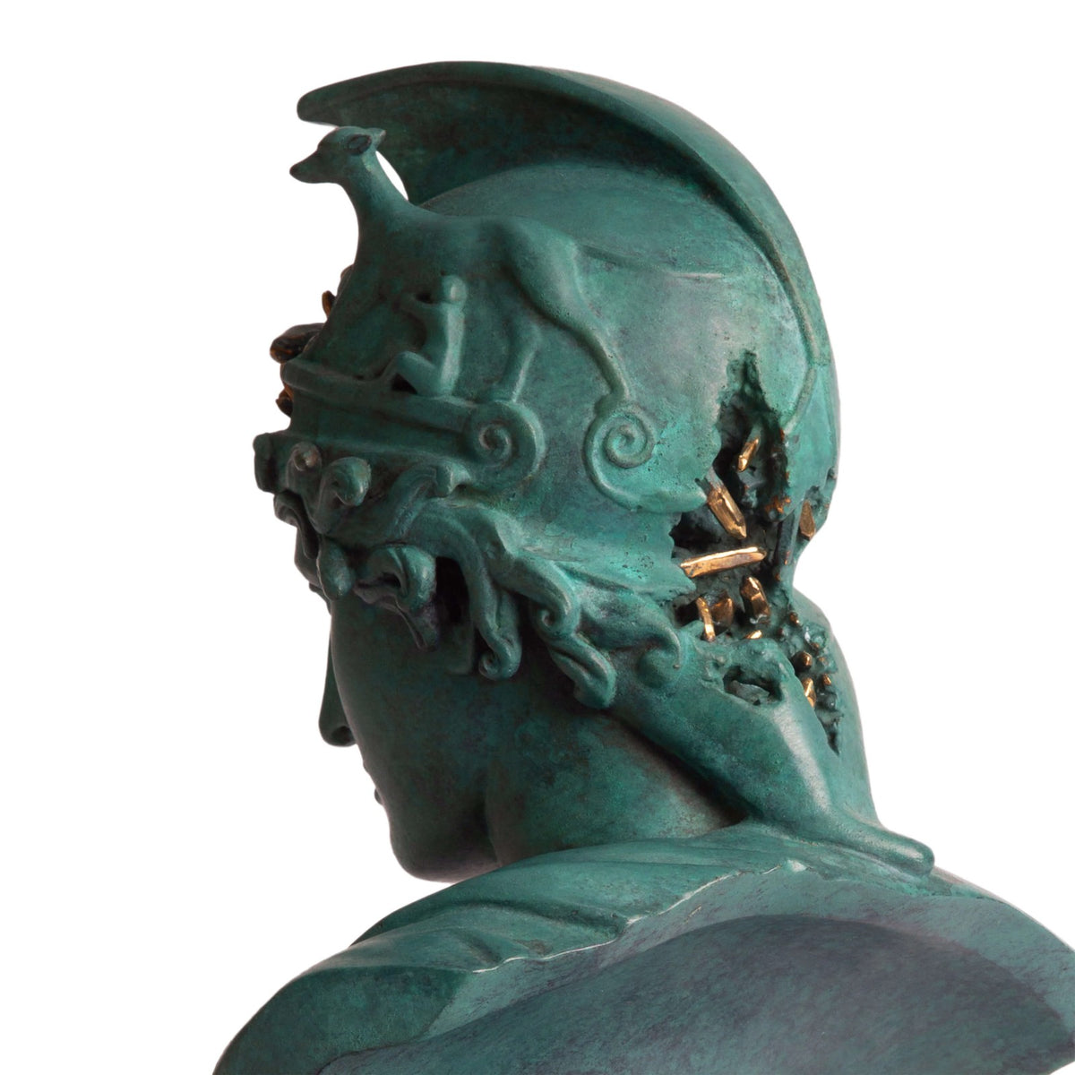 Detail of Daniel Arsham, Bronze Eroded Rome Deified