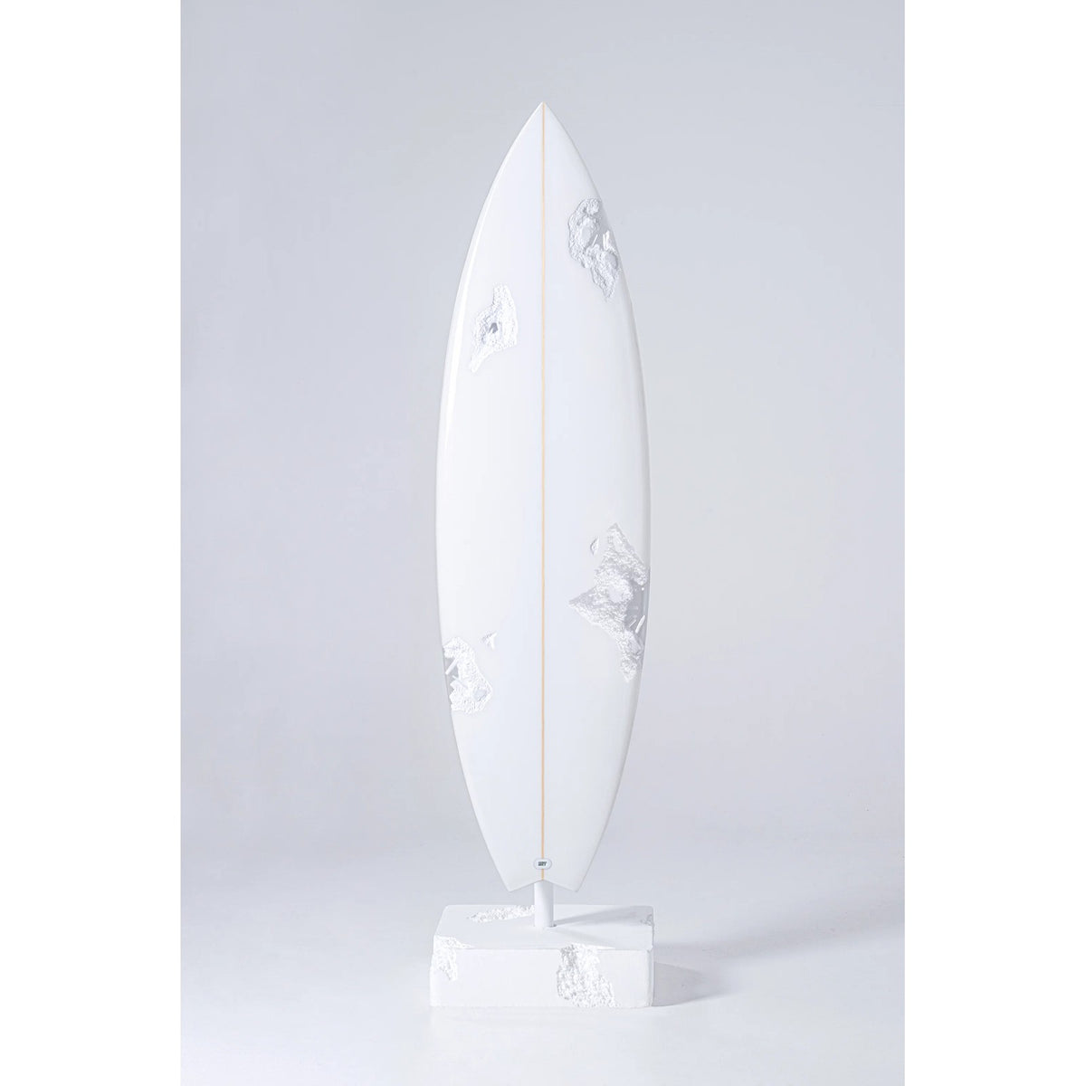 Detail of Daniel Arsham, Eroded Surfboard