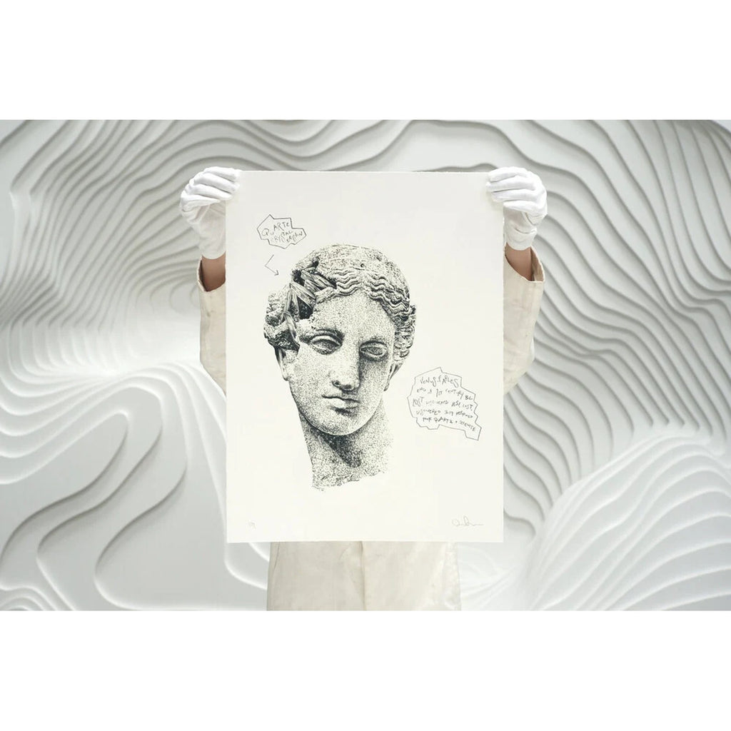 Detail of Daniel Arsham, Eroded Classical Prints