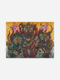Miwa Komatsu, Three Guardians: Gatekeeping the Heat and Cold, silkscreen print